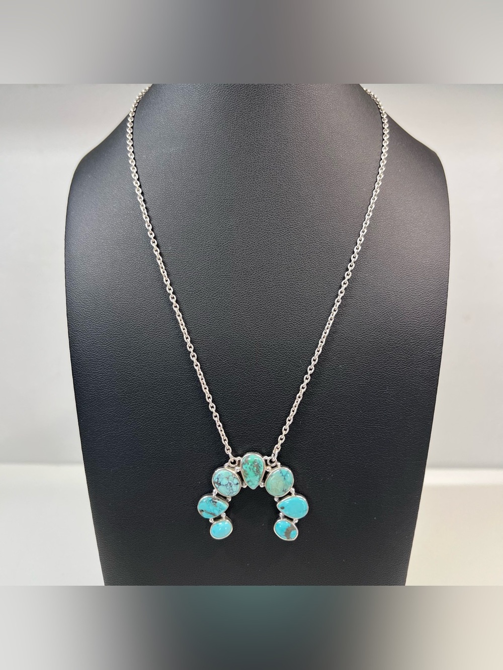 Sterling Silver & Turquoise Naja Necklace